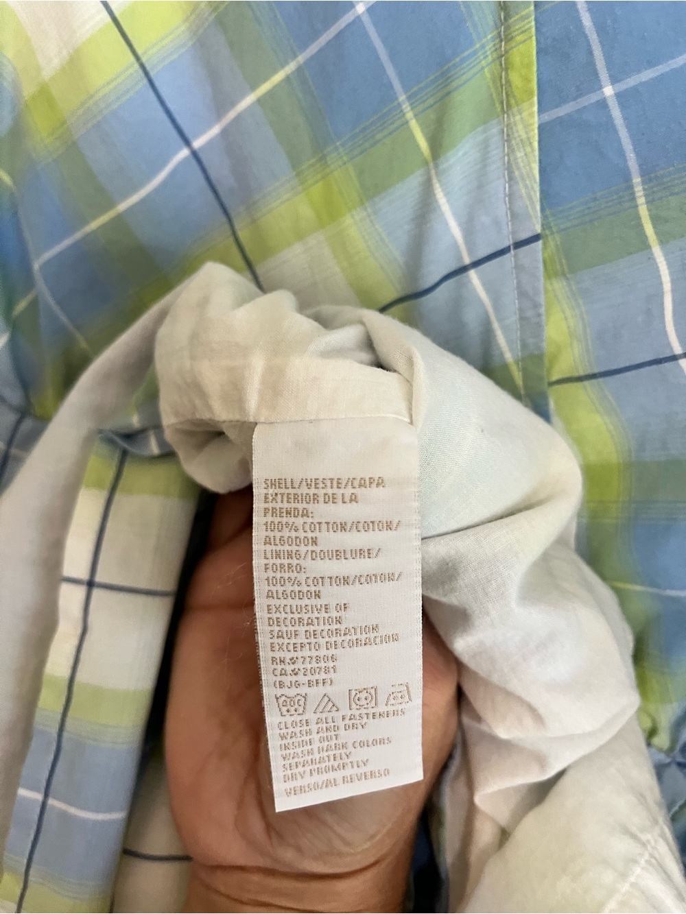 Tommy Hilfiger Cotton Plaid Maxi Dress Coastal Grandmacore Quiet Luxury Size 20 - Picture 11 of 16